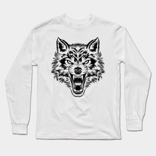 Angry Wolf Long Sleeve T-Shirt